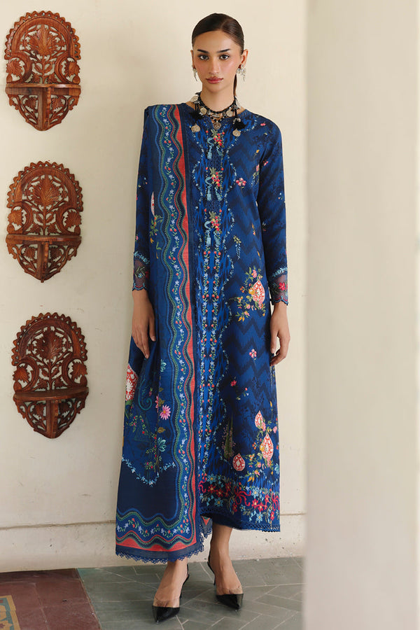 Qalamkar | QPrints Winter 25 | QW-02 (B) SILAS - by Libasekhas UK - Registered Vendor of : Qalamkar - 100% Original Designer Dress