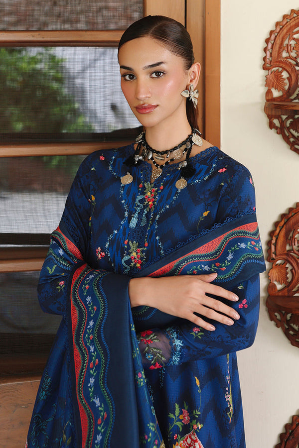 Qalamkar | QPrints Winter 25 | QW-02 (B) SILAS - by Libasekhas UK - Registered Vendor of : Qalamkar - 100% Original Designer Dress