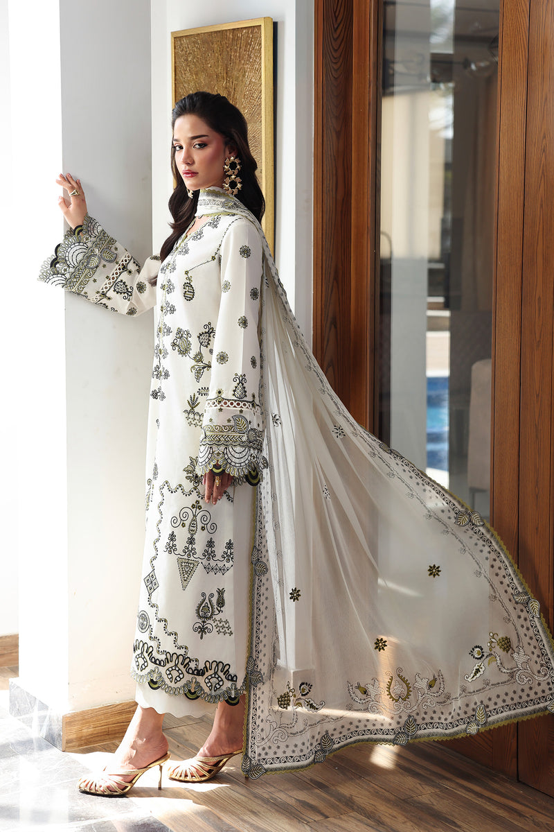 Qalamkar | Q Line Lawn 26 | QKL-13 REEMA - by Libasekhas UK - Registered Vendor of : Qalamkar - 100% Original Designer Dress