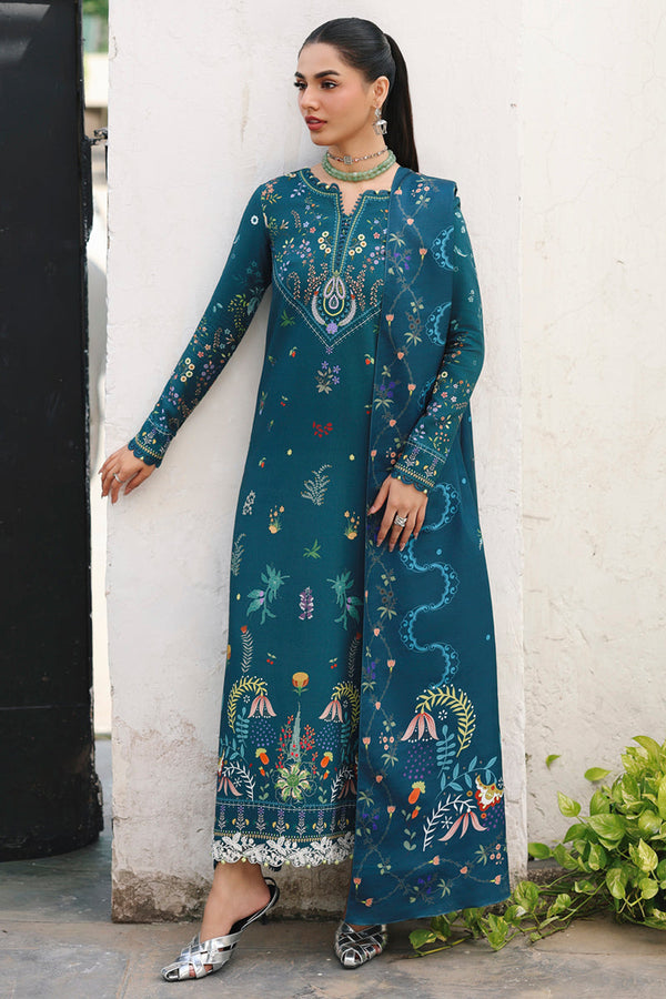 Qalamkar | QPrints Winter 25 | QW-05 (B) AMIEL - by Libasekhas UK - Registered Vendor of : Qalamkar - 100% Original Designer Dress