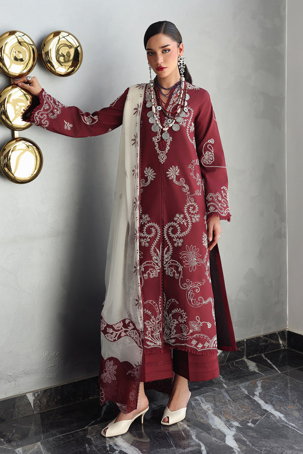Qalamkar | Q Line Lawn 26 | QKL-08 NISA - by Libasekhas UK - Registered Vendor of : Qalamkar - 100% Original Designer Dress