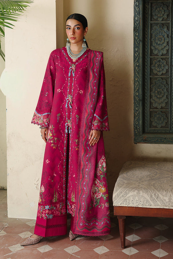 Qalamkar | QPrints Winter 25 | QW-02 (A) MIREL - by Libasekhas UK - Registered Vendor of : Qalamkar - 100% Original Designer Dress