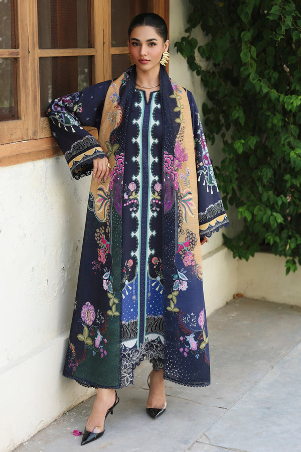 Qalamkar | QPrints Winter 25 | QW-04 (A) ALLAN - by Libasekhas UK - Registered Vendor of : Qalamkar - 100% Original Designer Dress