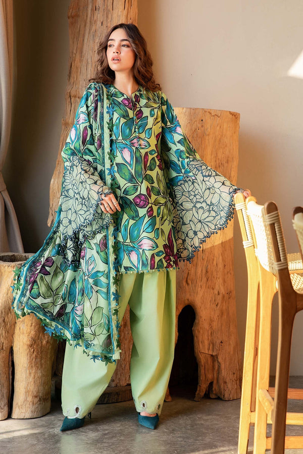 Maria B | M Prints 25 | MPT-2505-B - by - Libasekhas UK - Registered Vendor of : Maria B - 100% Original Designer Dresss