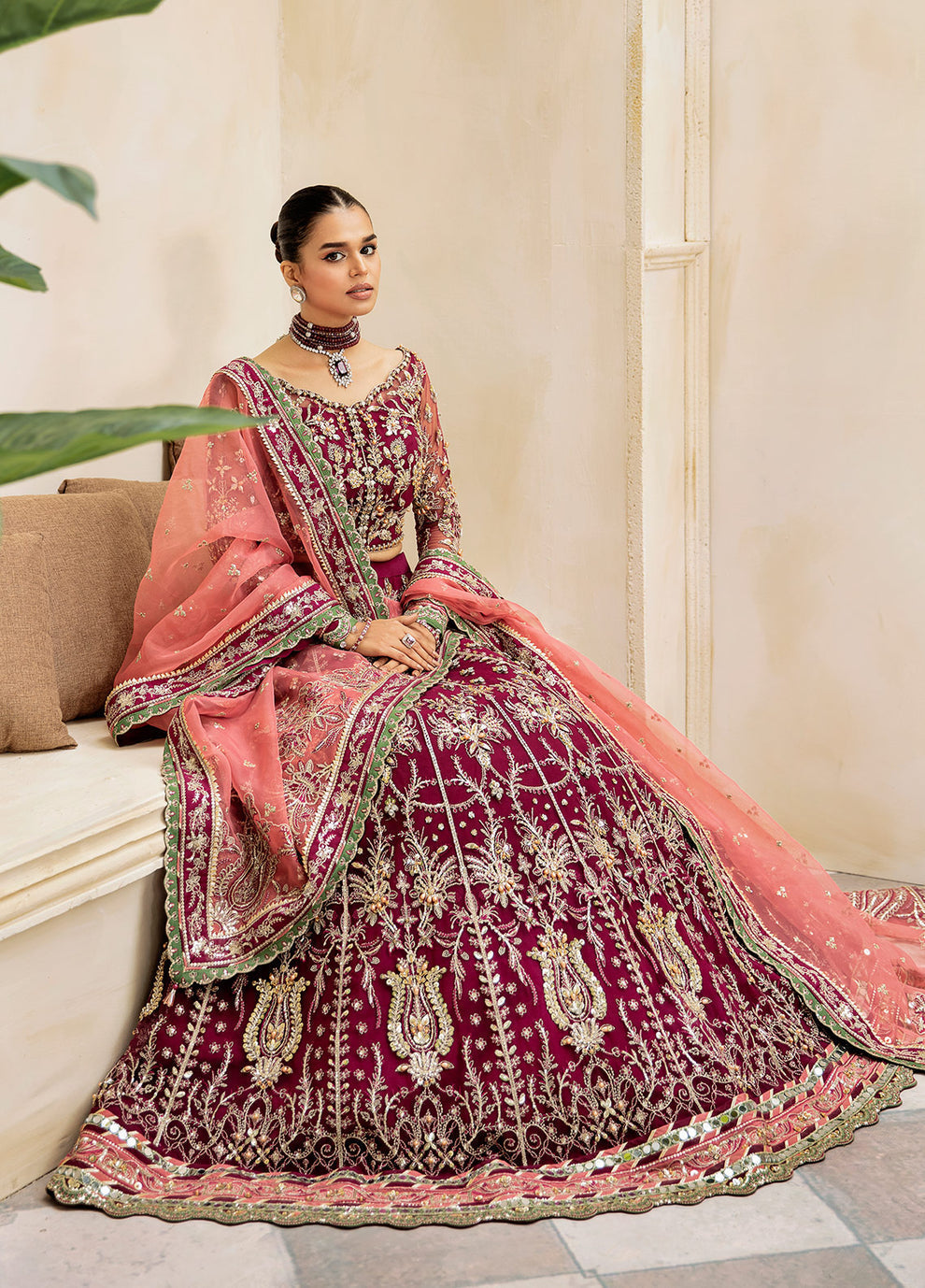 Gulaal | Wedding Formals | Ashmiza GL-WS-23V1-36 - by - Libasekhas UK - Registered Vendor of : Gulaal - 100% Original Designer Dresss