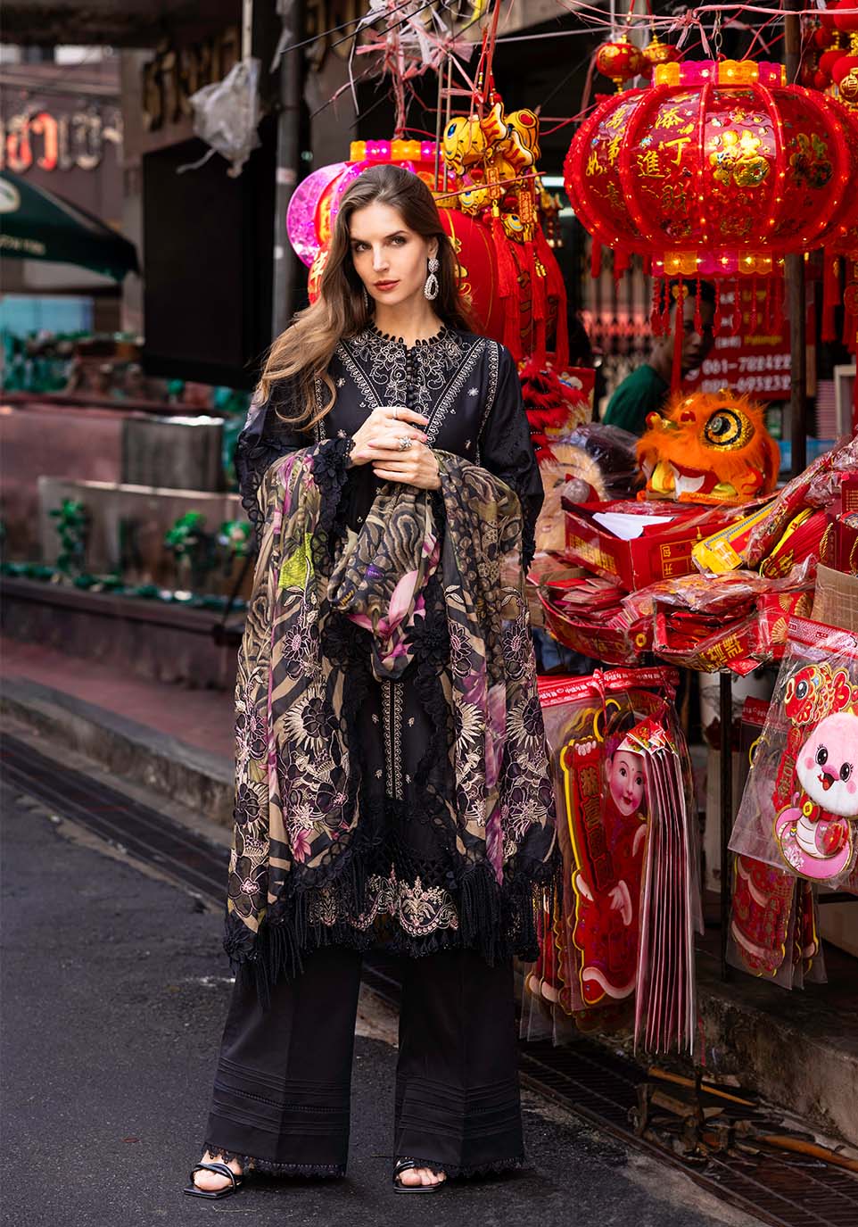 Zarqash | Luxury Lawn 25 | ZQLU 001 Eliana - by - Libasekhas UK - Registered Vendor of : Zarqash - 100% Original Designer Dresss