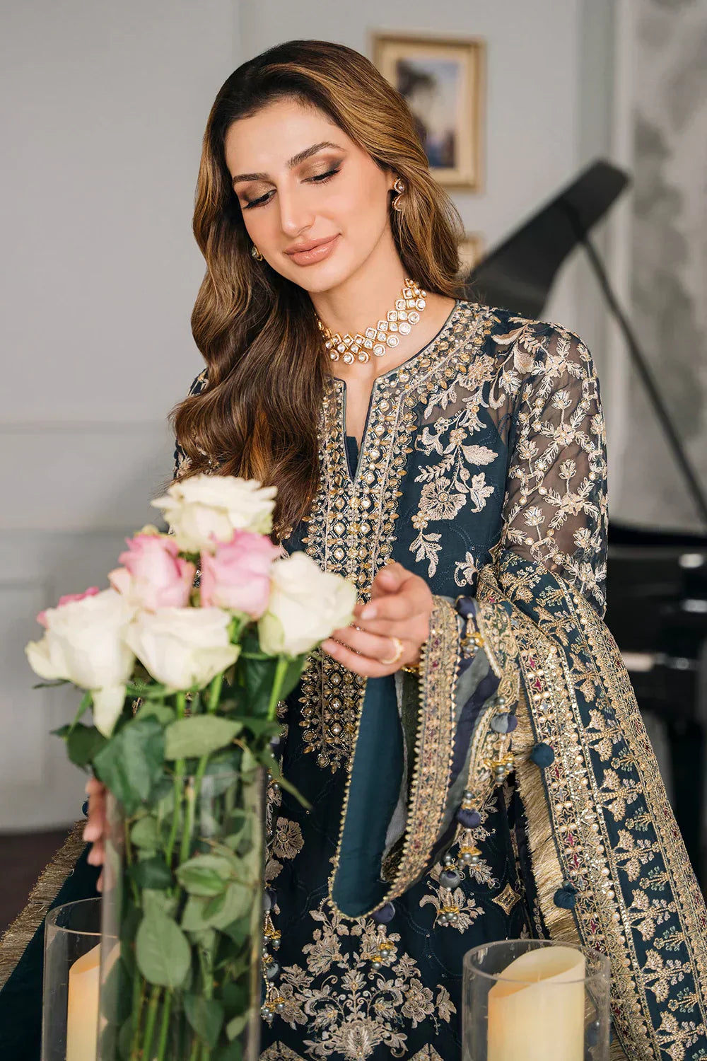 Baroque | Chantelle Embroidered Collection | CH12-01 - by - Libasekhas UK - Registered Vendor of : Baroque - 100% Original Designer Dresss