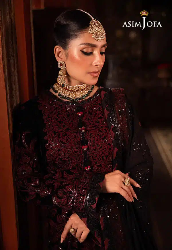 Asim Jofa | Makhmal Wedding Velvet 23 | AJMM-12 - by - Libasekhas UK - Registered Vendor of : Asim Jofa - 100% Original Designer Dresss