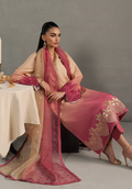 Zarqash | Silk Edit | ZQS 002 Rosèa - by - Libasekhas UK - Registered Vendor of : Zarqash - 100% Original Designer Dresss
