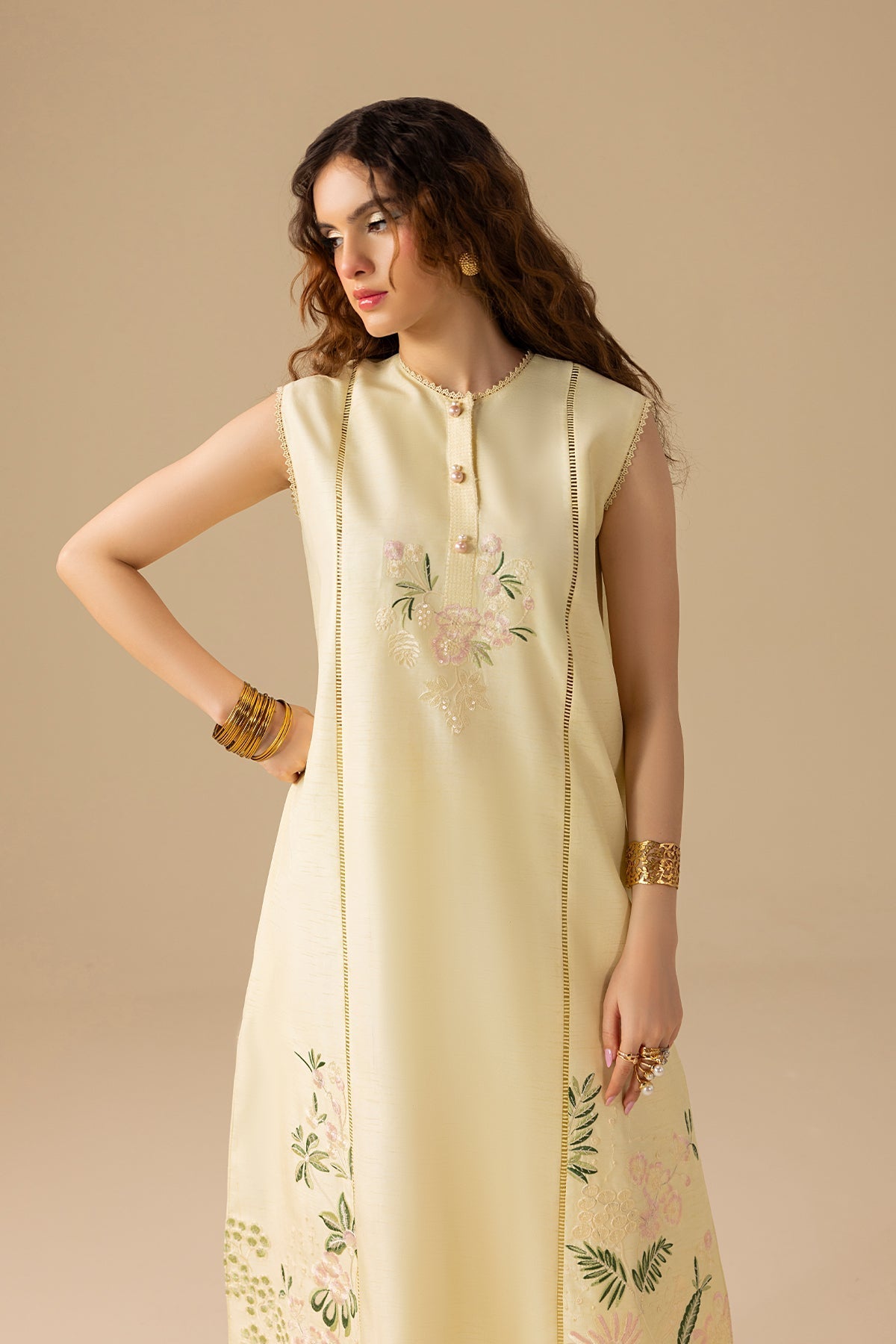 Erum Khan | Lillia Summer Edit | Butter Daze - by - Libasekhas UK - Registered Vendor of : Erum Khan - 100% Original Designer Dresss