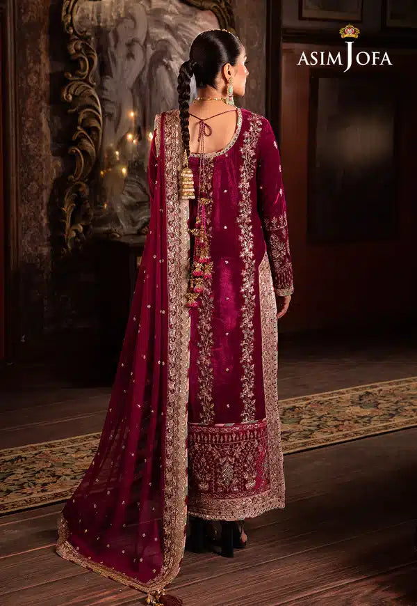 Asim Jofa | Makhmal Wedding Velvet 23 | AJMM-03 - by - Libasekhas UK - Registered Vendor of : Asim Jofa - 100% Original Designer Dresss
