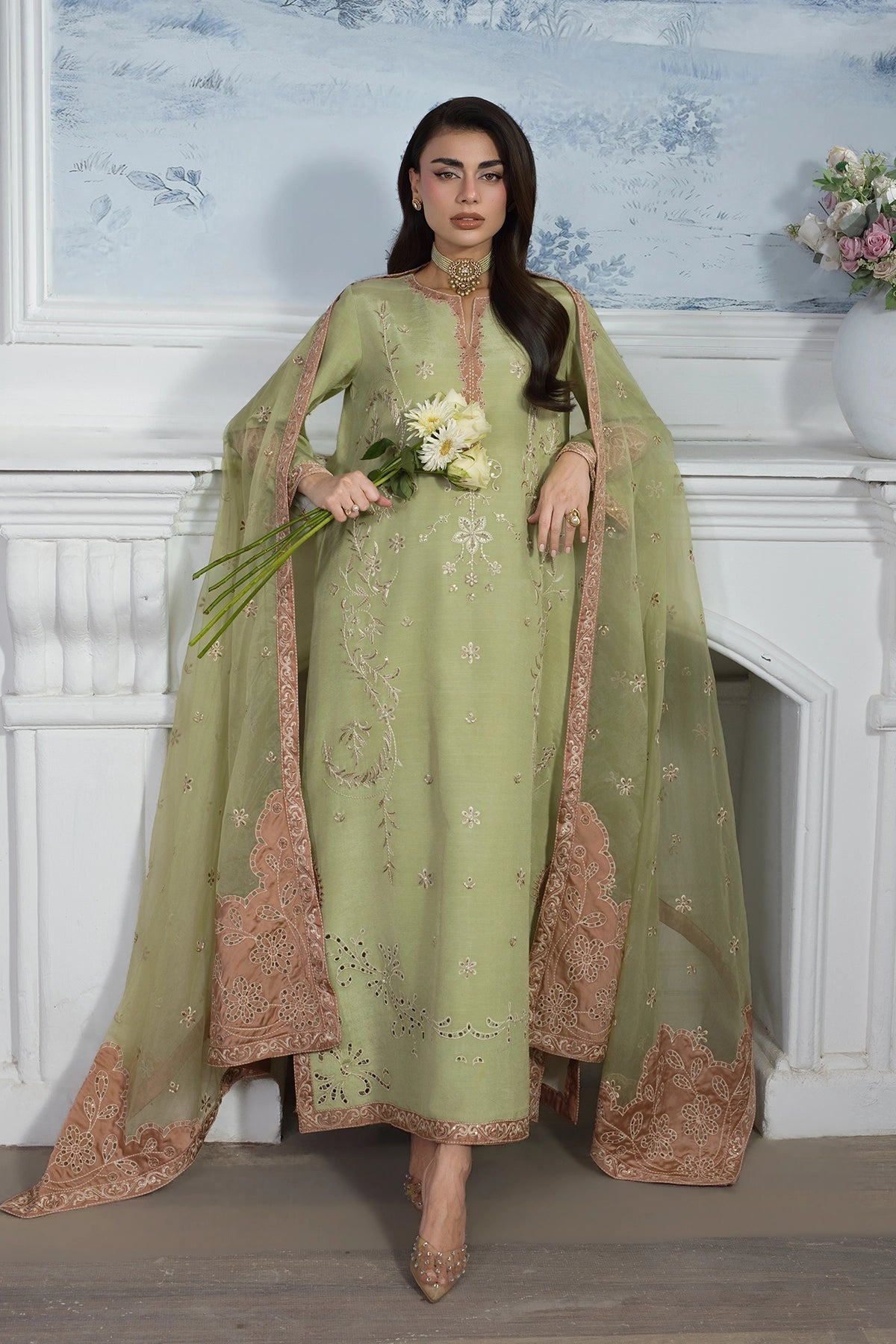 Rangrasiya | Lumeire Silk | Alma - by Libasekhas UK - Registered Vendor of : Rangrasiya - 100% Original Designer Dress