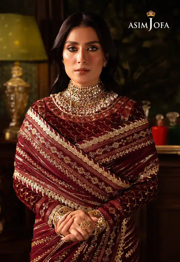 Asim Jofa | Makhmal Wedding Velvet 23 | AJMM-02 - by - Libasekhas UK - Registered Vendor of : Asim Jofa - 100% Original Designer Dresss