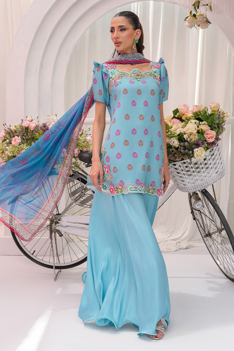 Chic Ophicial | The Maison Duo | Dusty Blue - by Libasekhas UK - Registered Vendor of : Chic Ophicial - 100% Original Designer Dress