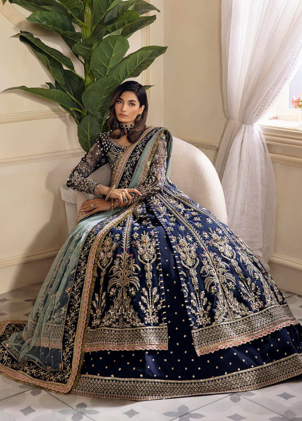 Gulaal | Wedding Formals | Shehnaz GL-WS-23V1-41 - by - Libasekhas UK - Registered Vendor of : Gulaal - 100% Original Designer Dresss