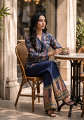 Zarqash | Silk Edit 26 | Indigo Reverie - by Libasekhas UK - Registered Vendor of : Zarqash - 100% Original Designer Dress