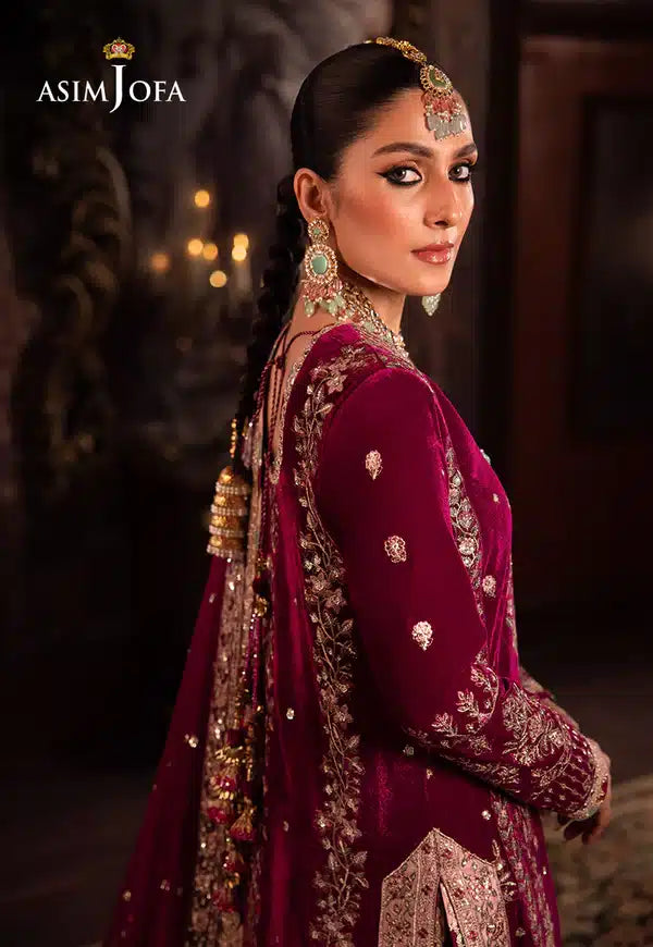 Asim Jofa | Makhmal Wedding Velvet 23 | AJMM-03 - by - Libasekhas UK - Registered Vendor of : Asim Jofa - 100% Original Designer Dresss