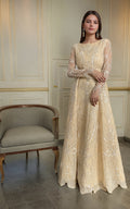Threads and Motifs | Formal Dresses 25 | Net Embroidered Maxi - by Libasekhas UK - Registered Vendor of : Threads and Motifs - 100% Original Designer Dress