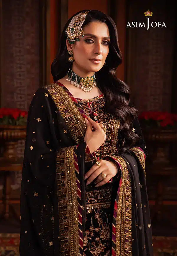 Asim Jofa | Makhmal Wedding Velvet 23 | AJMM-08 - by - Libasekhas UK - Registered Vendor of : Asim Jofa - 100% Original Designer Dresss