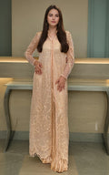 Threads and Motifs | Formal Dresses 25 | Net Embroidered Jacket - by Libasekhas UK - Registered Vendor of : Threads and Motifs - 100% Original Designer Dress