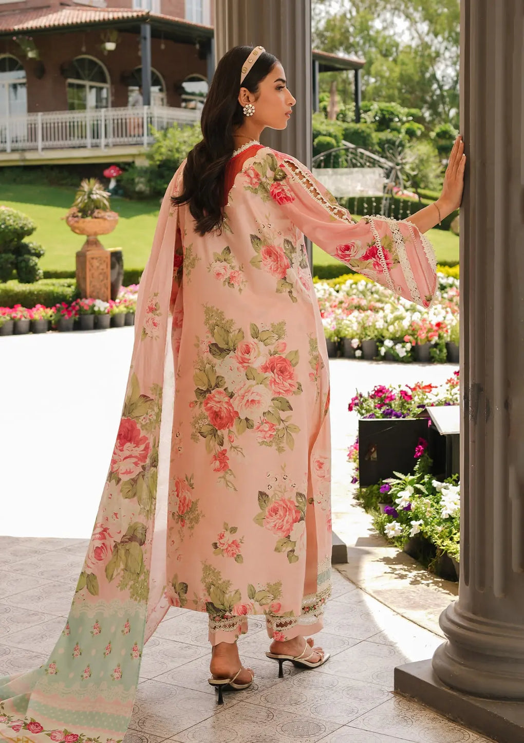 Elaf Premium | Printed Collection 24 | EEP-01B - Petal Pulse - by - Libasekhas UK - Registered Vendor of : Elaf Premium - 100% Original Designer Dresss