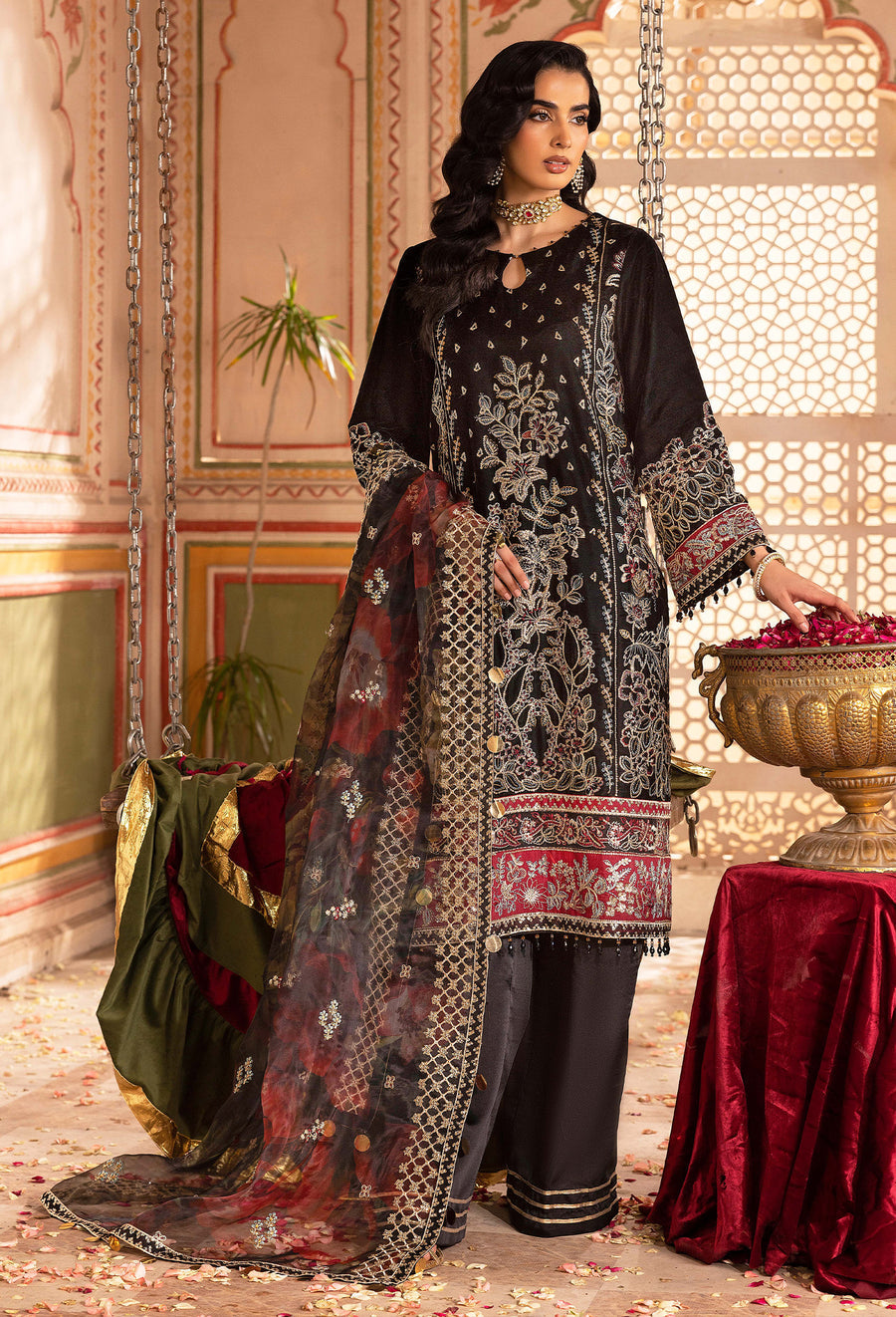Adans Libas | Velvet 25 | 7521 V - by Libasekhas UK - Registered Vendor of : Adans Libas - 100% Original Designer Dress