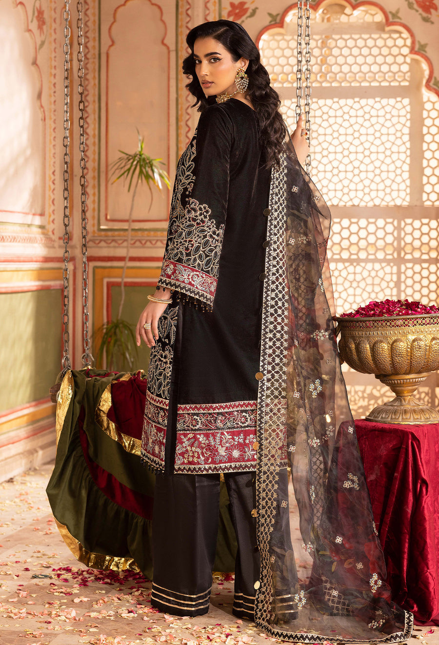Adans Libas | Velvet 25 | 7521 V - by Libasekhas UK - Registered Vendor of : Adans Libas - 100% Original Designer Dress