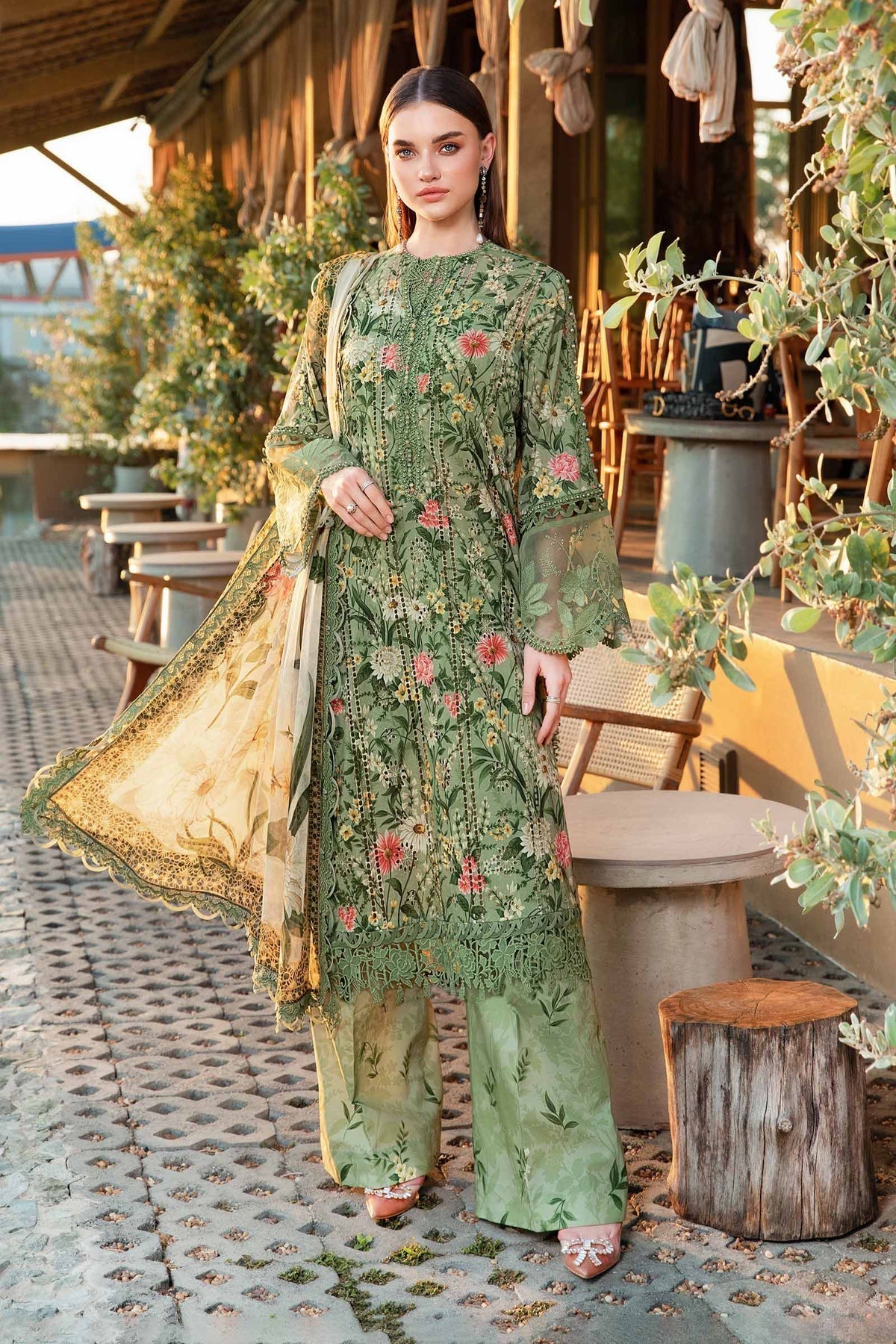 Maria B | M Prints 25 | MPT-2508-B - Ladies Clothes -  Libasekhas
