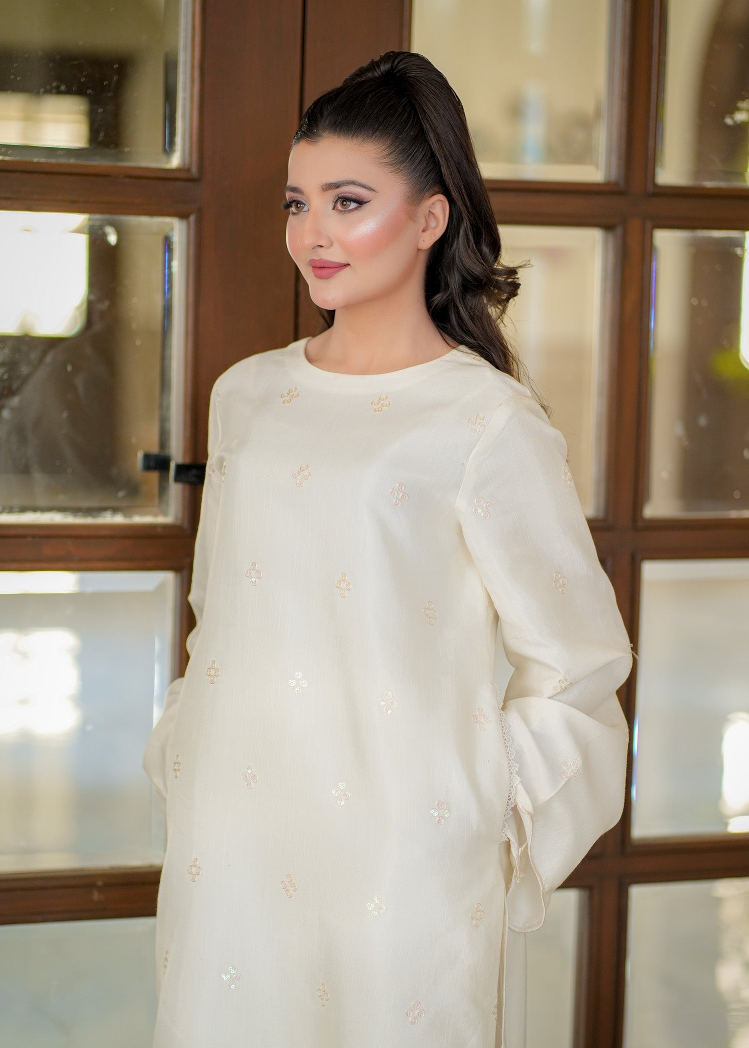 Fozia Khalid | Silk Spire | BLISS - by - Libasekhas UK - Registered Vendor of : Fozia Khalid - 100% Original Designer Dresss