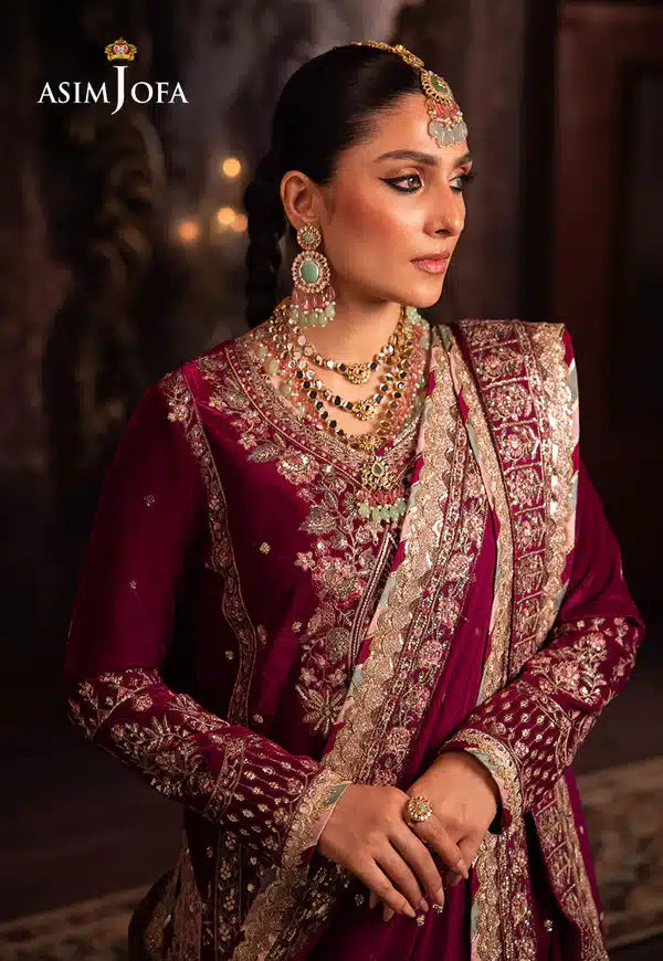 Asim Jofa | Makhmal Wedding Velvet 23 | AJMM-03 - by - Libasekhas UK - Registered Vendor of : Asim Jofa - 100% Original Designer Dresss