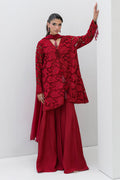 Chic Ophicial | Aarzu Luxe Pret | Red Radiance - by Libasekhas UK - Registered Vendor of : Chic Ophicial - 100% Original Designer Dress