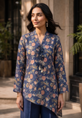 Zarqash | Silk Edit 26 | Indigo Reverie - by Libasekhas UK - Registered Vendor of : Zarqash - 100% Original Designer Dress