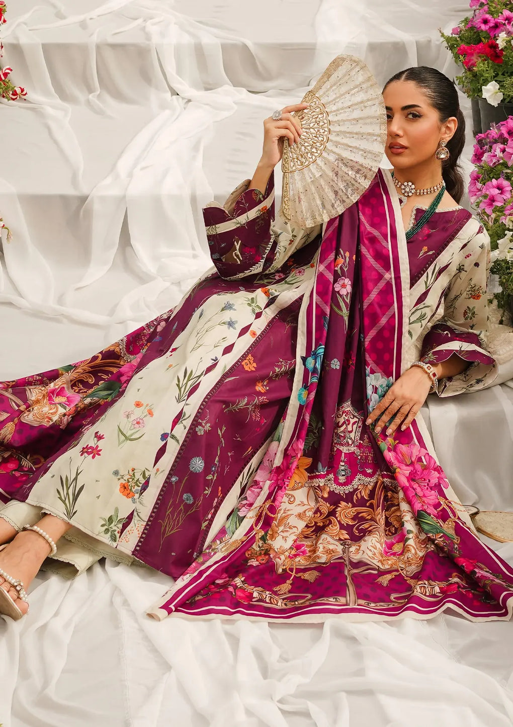 Elaf Premium | Printed Collection 24 | EEP-08A-Twilight Ties - by - Libasekhas UK - Registered Vendor of : Elaf Premium - 100% Original Designer Dresss