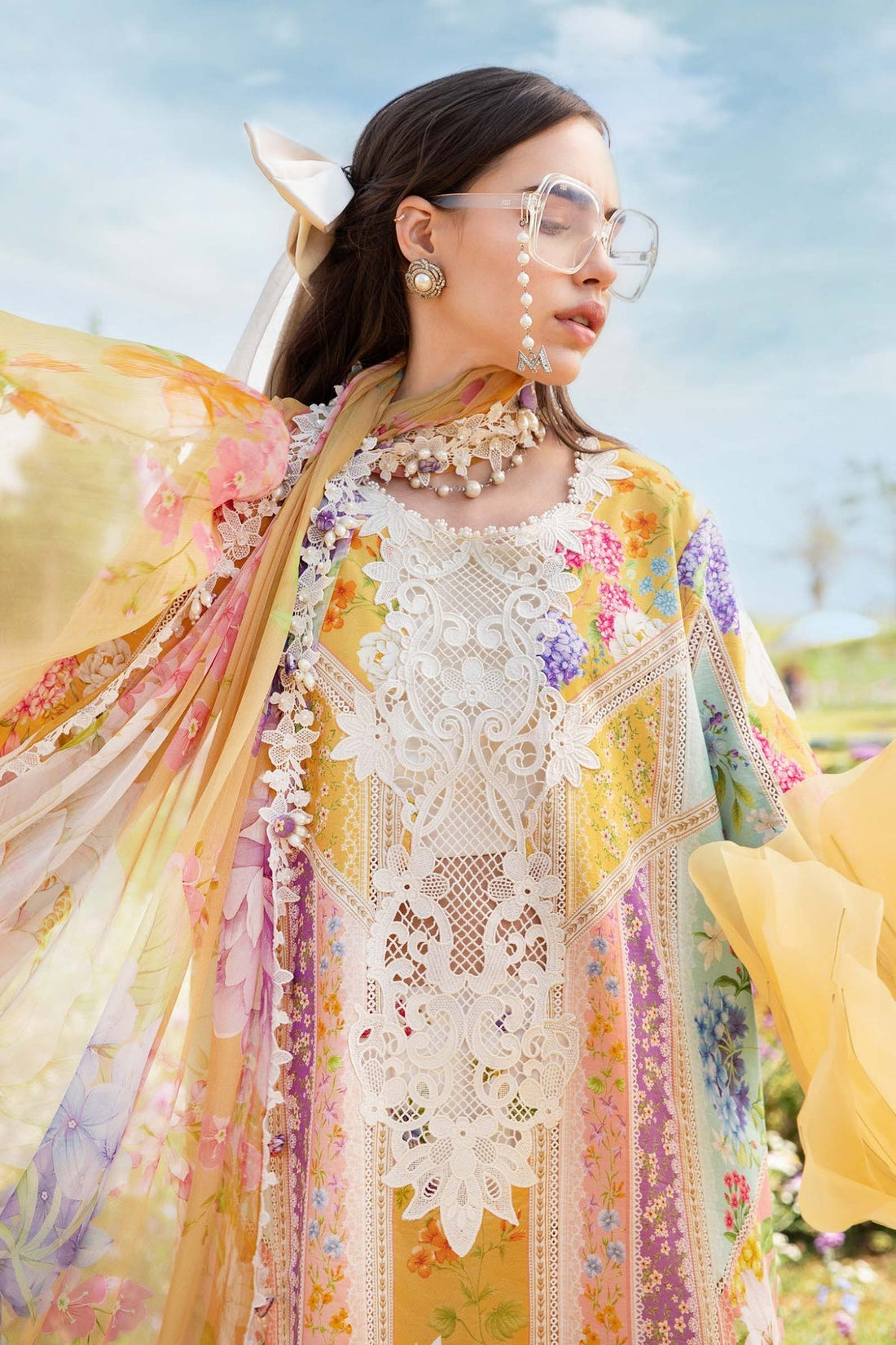 Maria B | M Prints 25 | MPT-2509-A - by - Libasekhas UK - Registered Vendor of : Maria B - 100% Original Designer Dresss