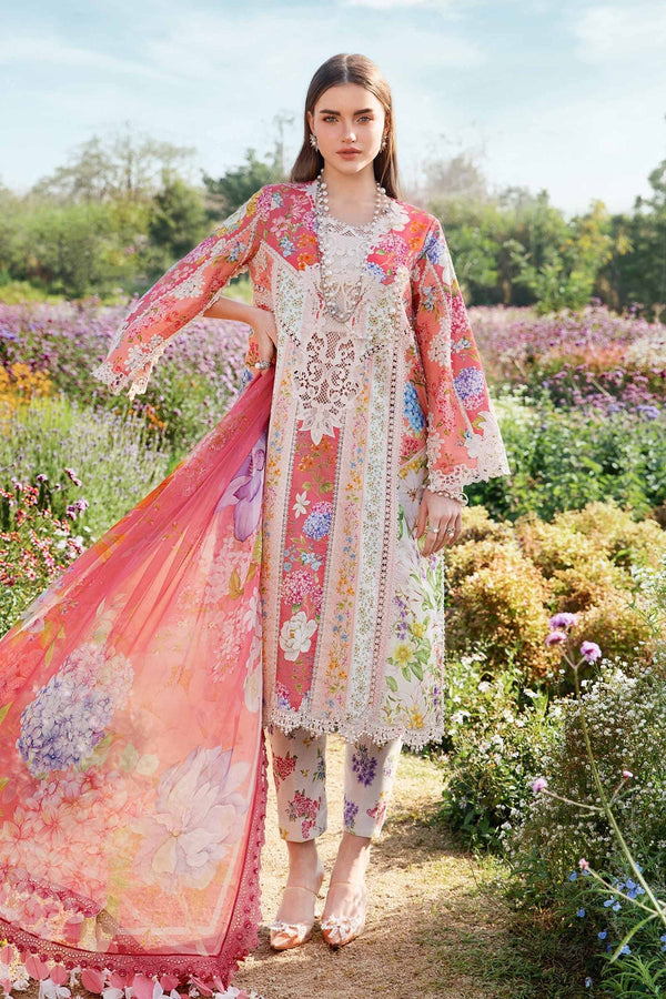 Maria B | M Prints 25 | MPT-2509-B - by - Libasekhas UK - Registered Vendor of : Maria B - 100% Original Designer Dresss