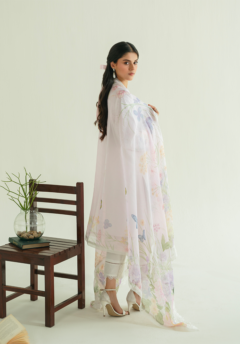 Zarqash | Whispers of Summer | FLORAL REVIERIE - by Libasekhas UK - Registered Vendor of : ZARQ - 100% Original Designer Dress