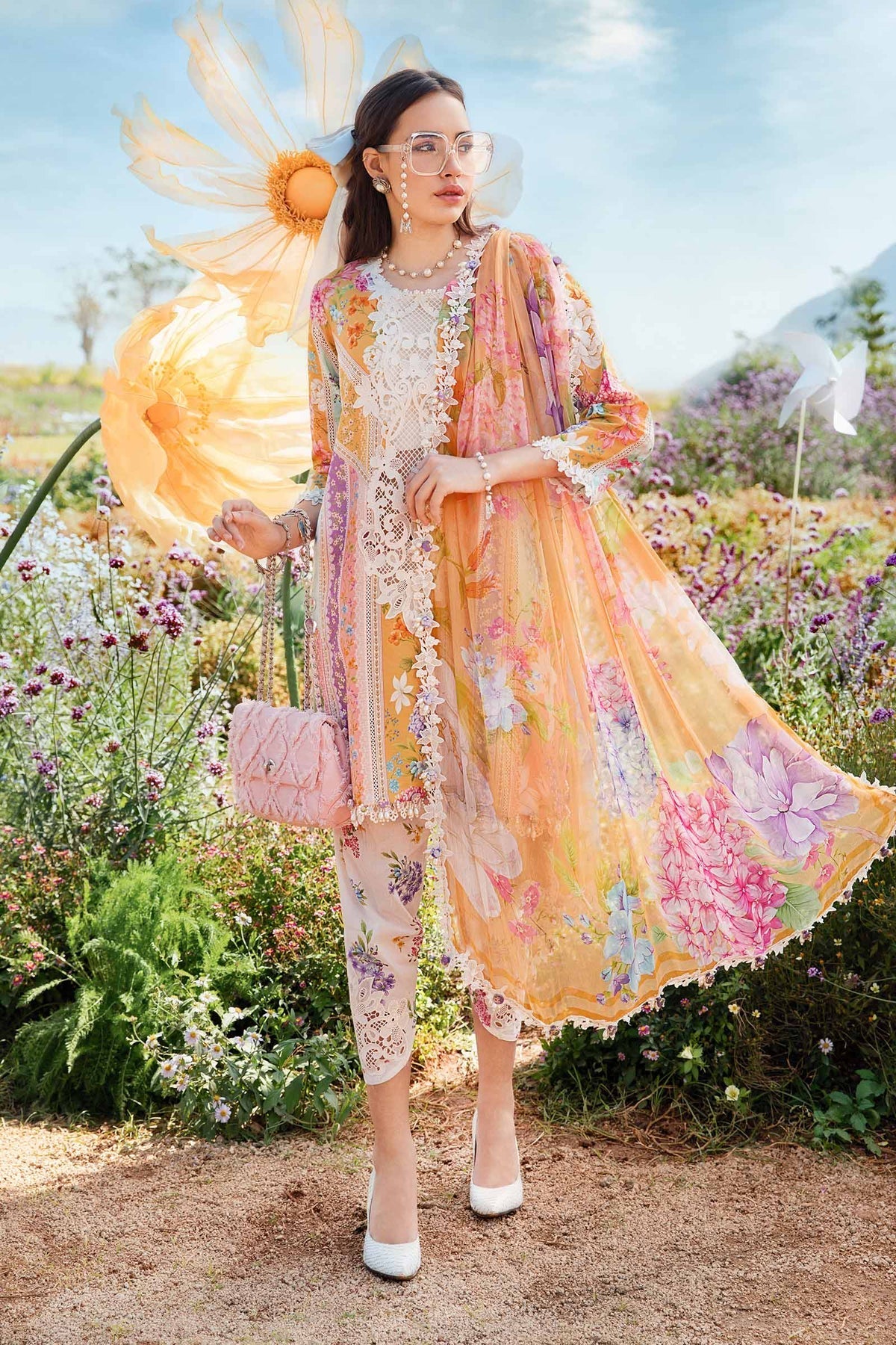 Maria B | M Prints 25 | MPT-2509-A - Ladies Clothes -  Libasekhas