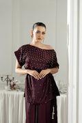 Purple Haze | Suraya Edit | Burgundy Belle - by Libasekhas - Registered Vendor of : Purple Haze - 100% Original Designer Dress