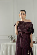 Purple Haze | Suraya Edit | Burgundy Belle - by Libasekhas - Registered Vendor of : Purple Haze - 100% Original Designer Dress