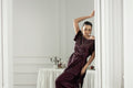 Purple Haze | Suraya Edit | Burgundy Belle - by Libasekhas - Registered Vendor of : Purple Haze - 100% Original Designer Dress