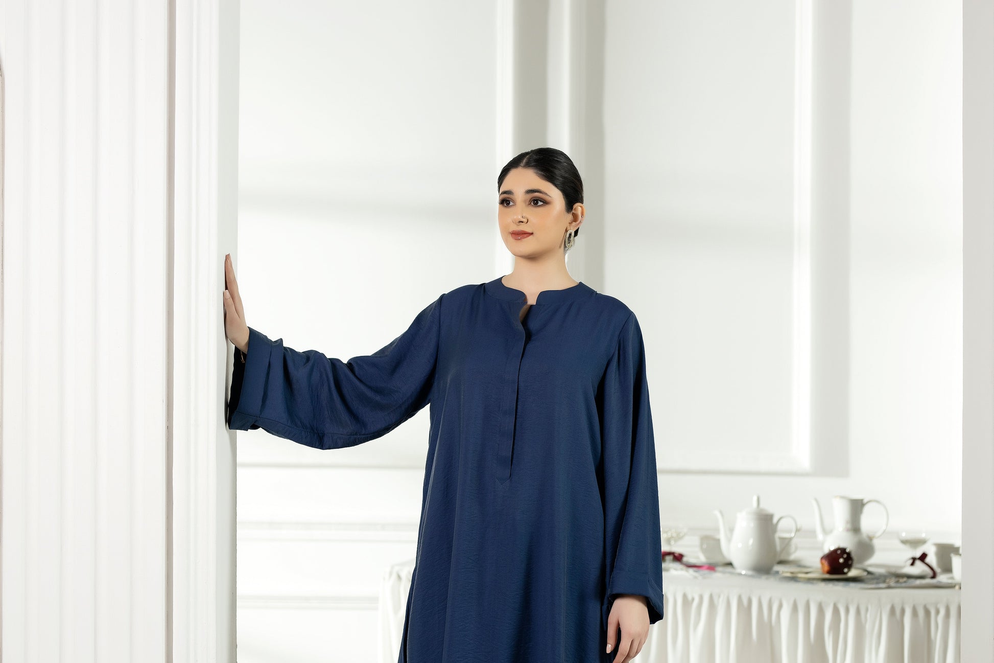 Purple Haze | Suraya Edit | Ethereal in Teal Blue - by Libasekhas - Registered Vendor of : Purple Haze - 100% Original Designer Dress
