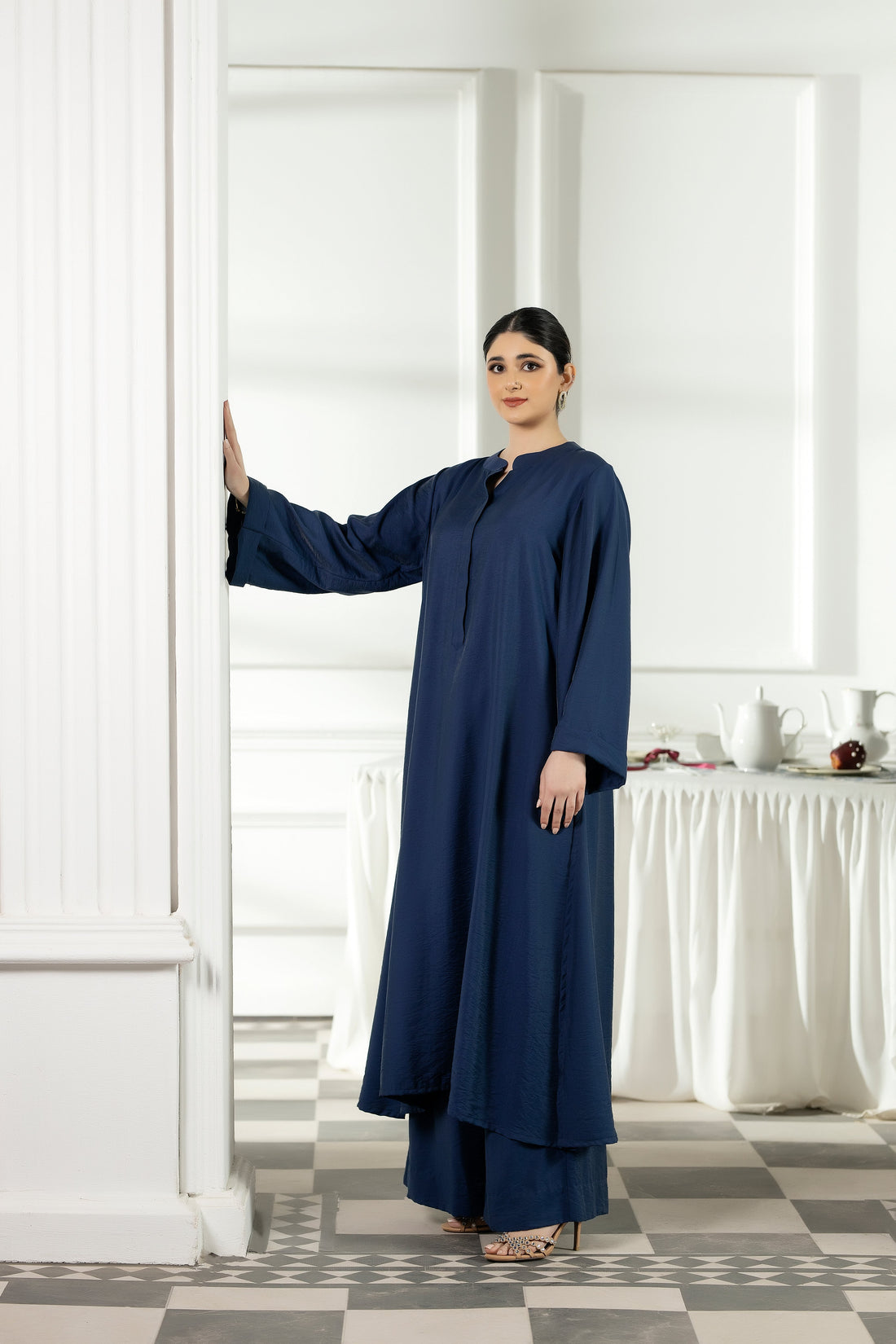 Purple Haze | Suraya Edit | Ethereal in Teal Blue - by Libasekhas - Registered Vendor of : Purple Haze - 100% Original Designer Dress