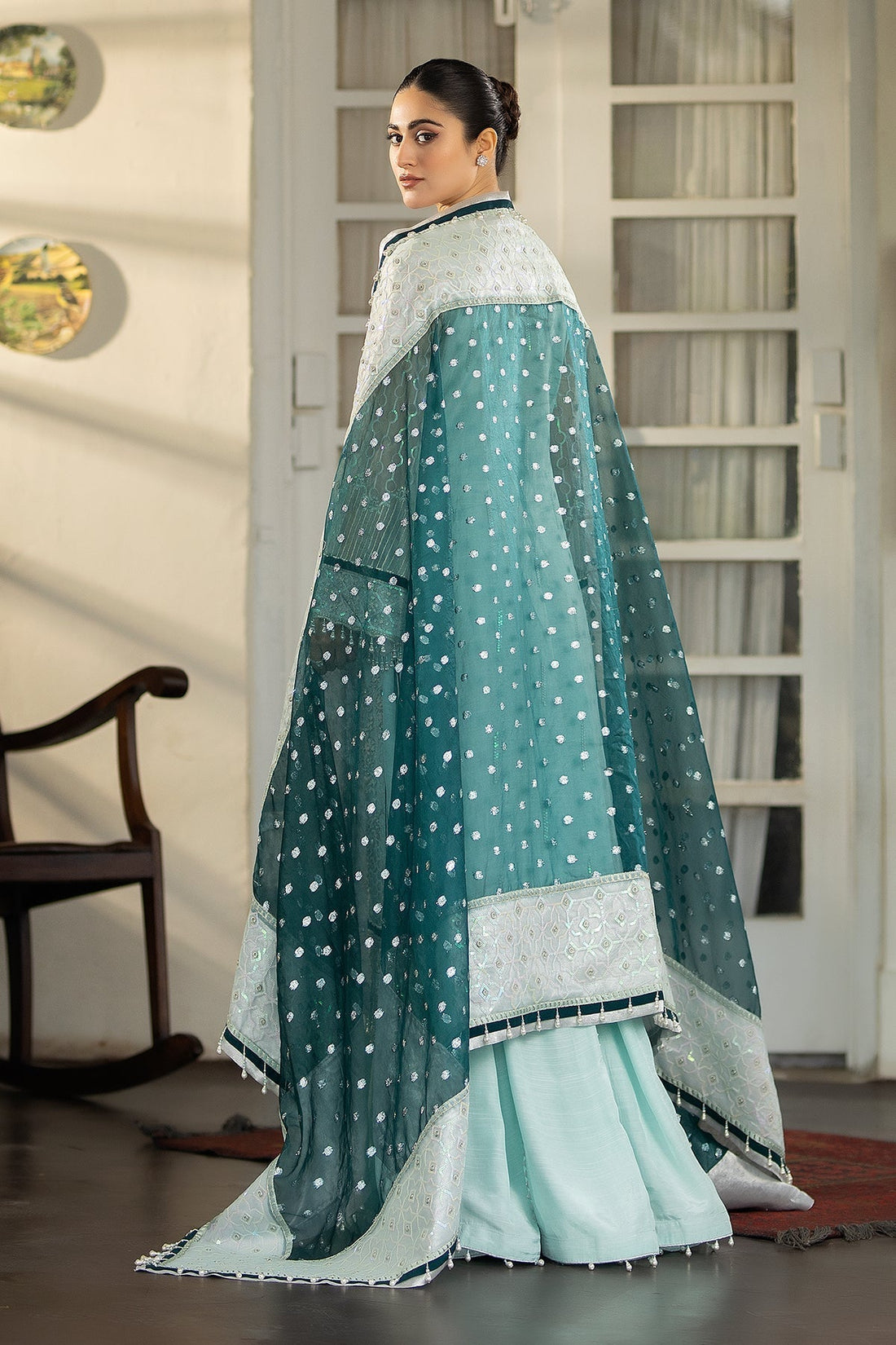Raeesa Premium | Dehleez Formals | DL-1022 Afsaana -E- Poshak - by - Libasekhas UK - Registered Vendor of : Raeesa Premium - 100% Original Designer Dresss