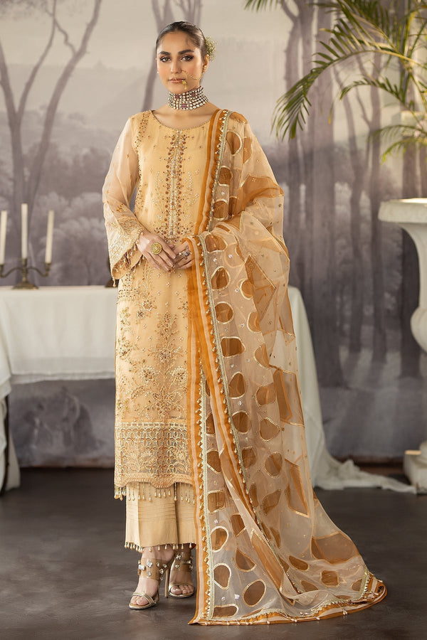 Raeesa Premium | Dehleez Formals | DL-1027 Saazish-E-Ropa - by - Libasekhas UK - Registered Vendor of : Raeesa Premium - 100% Original Designer Dresss