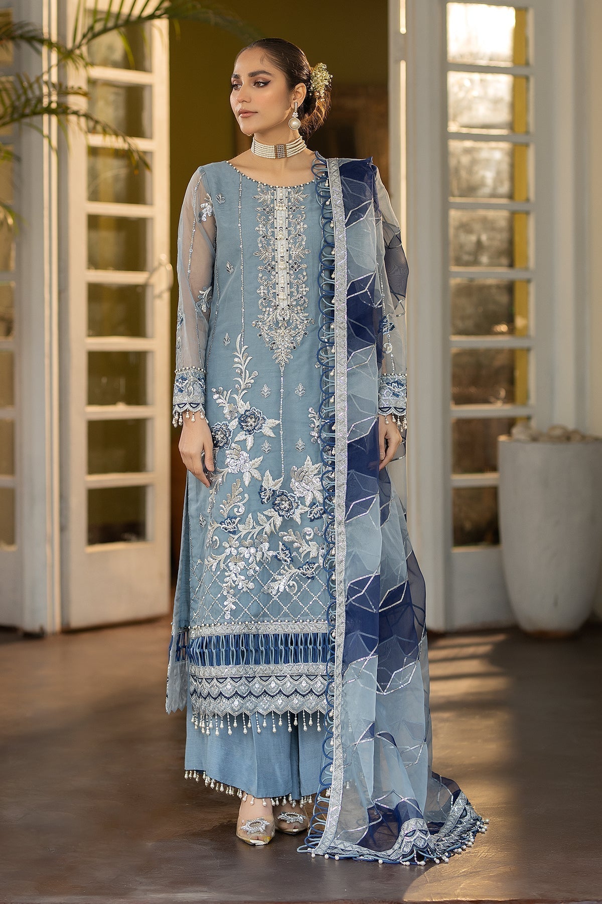 Raeesa Premium | Dehleez Formals | DL-1028 Khayali - by - Libasekhas UK - Registered Vendor of : Raeesa Premium - 100% Original Designer Dresss