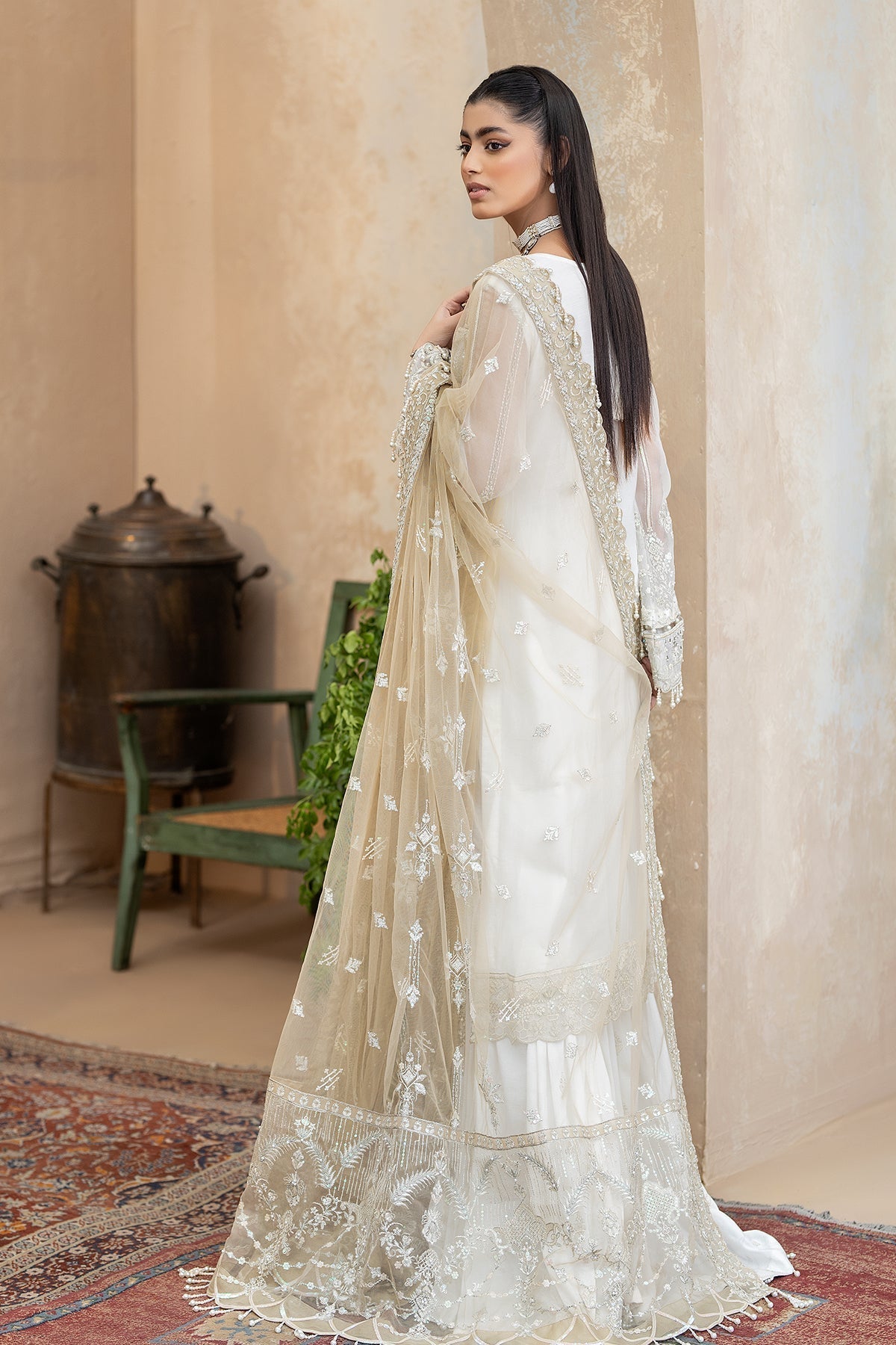 Raeesa Premium | Ada Premium Collection | HU - 49 Aab-E-Zar - by - Libasekhas UK - Registered Vendor of : Raeesa Premium - 100% Original Designer Dresss