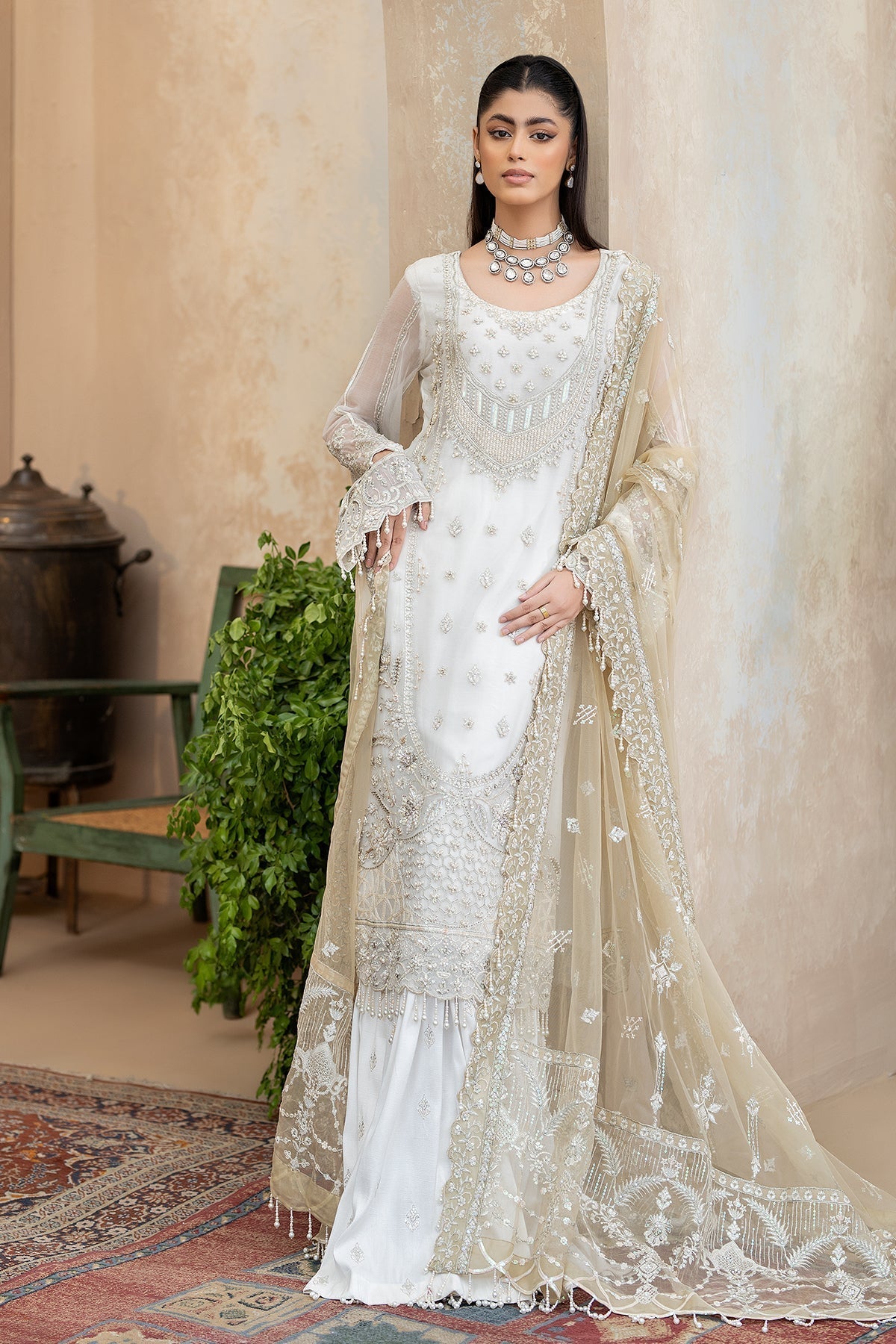 Raeesa Premium | Ada Premium Collection | HU - 49 Aab-E-Zar - by - Libasekhas UK - Registered Vendor of : Raeesa Premium - 100% Original Designer Dresss
