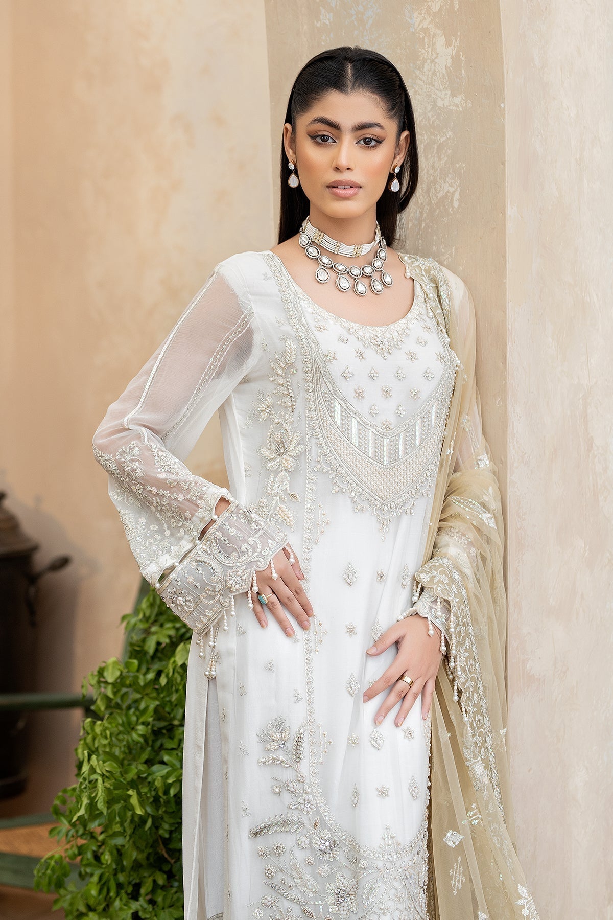 Raeesa Premium | Ada Premium Collection | HU - 49 Aab-E-Zar - by - Libasekhas UK - Registered Vendor of : Raeesa Premium - 100% Original Designer Dresss