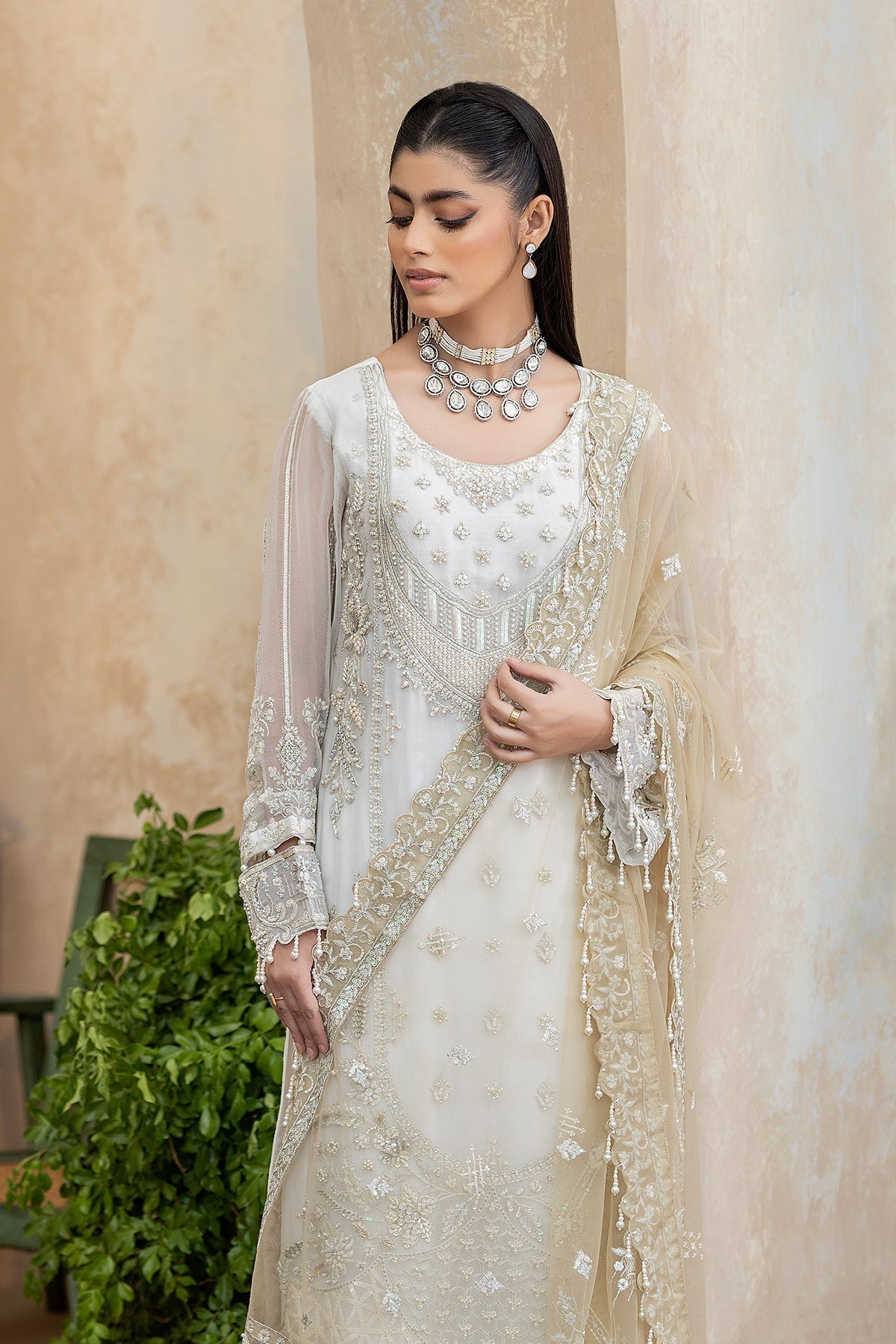 Raeesa Premium | Ada Premium Collection | HU - 49 Aab-E-Zar - by - Libasekhas UK - Registered Vendor of : Raeesa Premium - 100% Original Designer Dresss