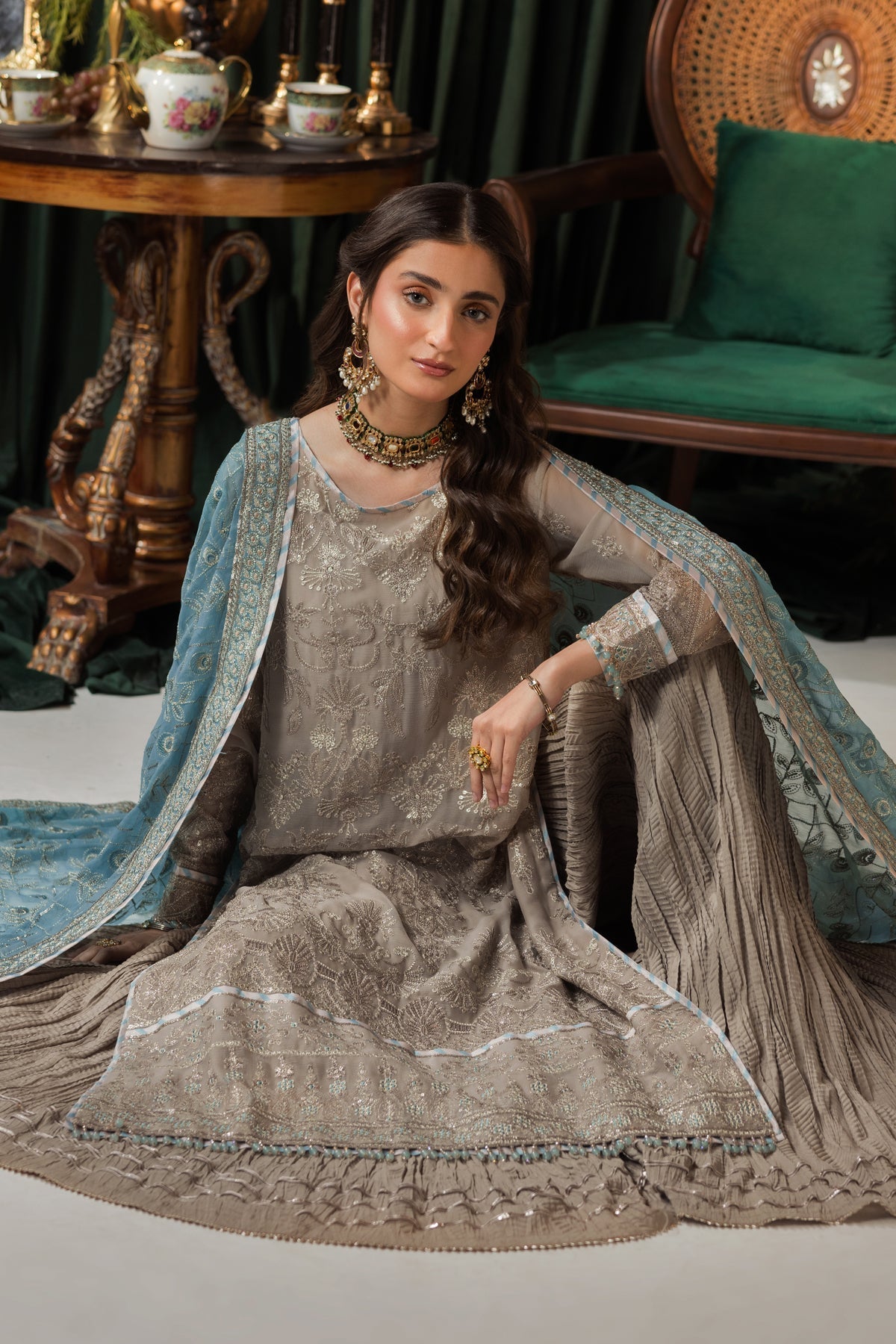 House of Nawab | Gul Mira Formals | EBNAAH - by - Libasekhas UK - Registered Vendor of : House of Nawab - 100% Original Designer Dresss